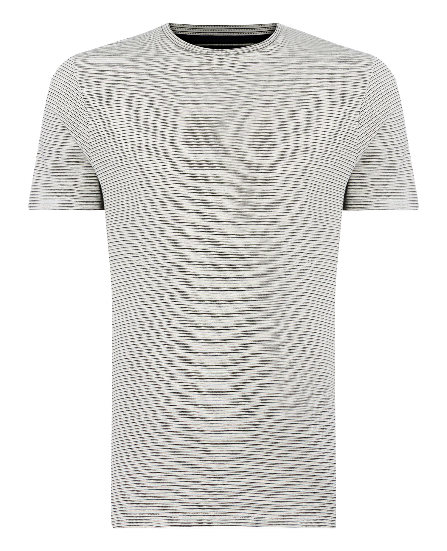 Tapered Fit Striped Cotton T-Shirt / Remus Uomo