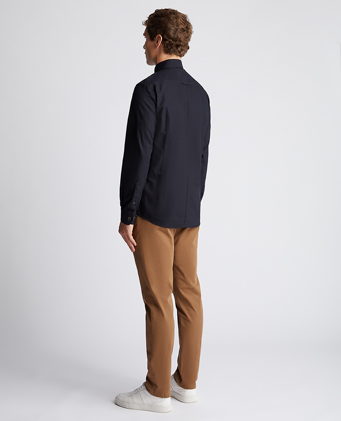 Tapered Fit Oxford Cotton Shirt