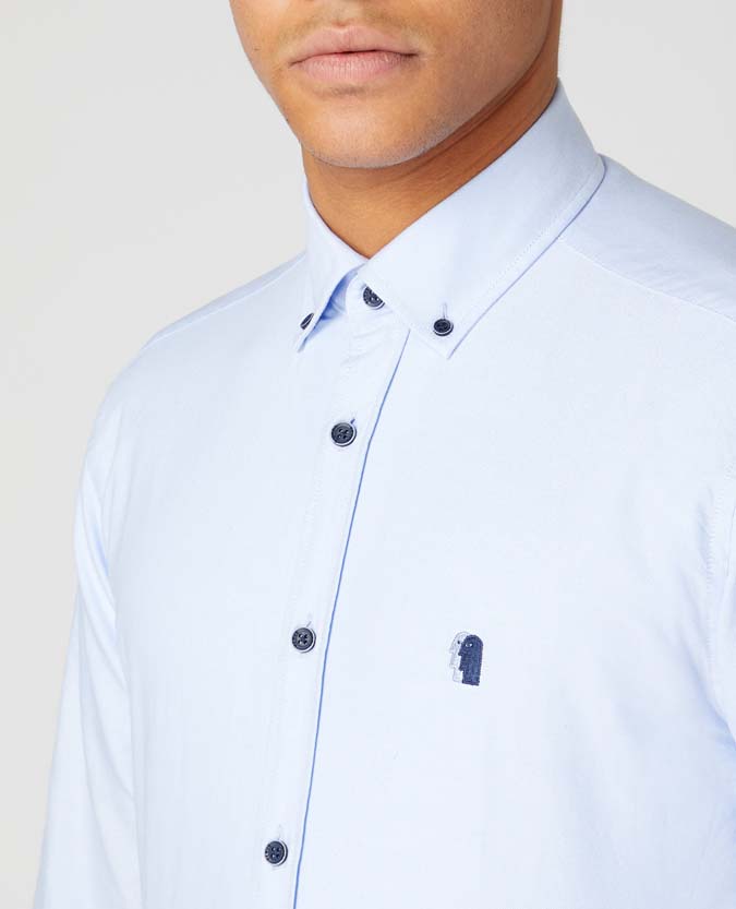 Tapered Fit Oxford Cotton Shirt