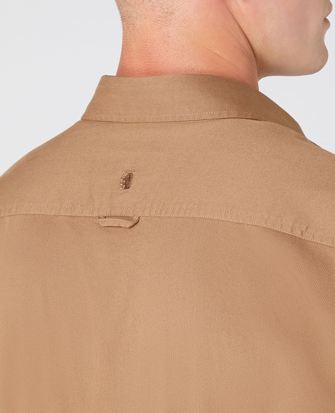 Regular Fit Cotton-Stretch Overshirt