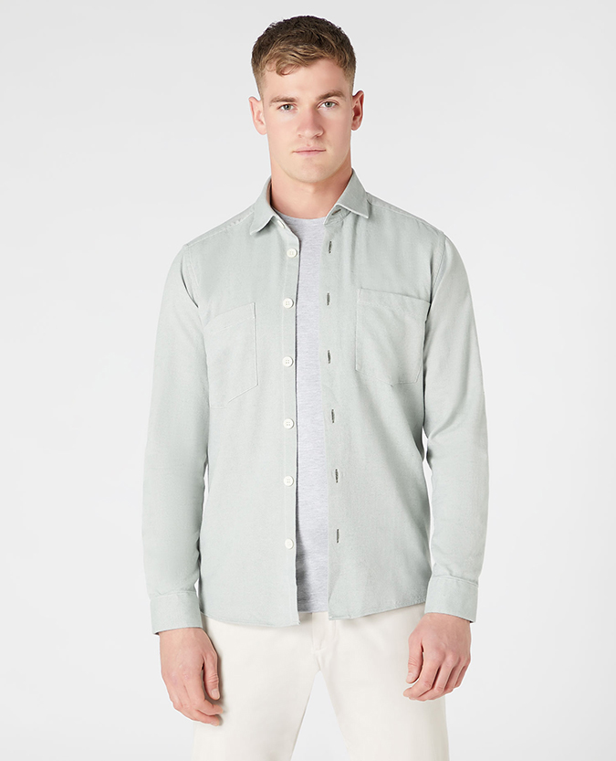 Tapered Fit Cotton Overshirt