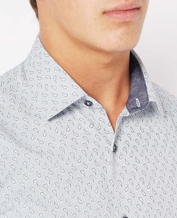 Tapered Fit Paisley Shirt