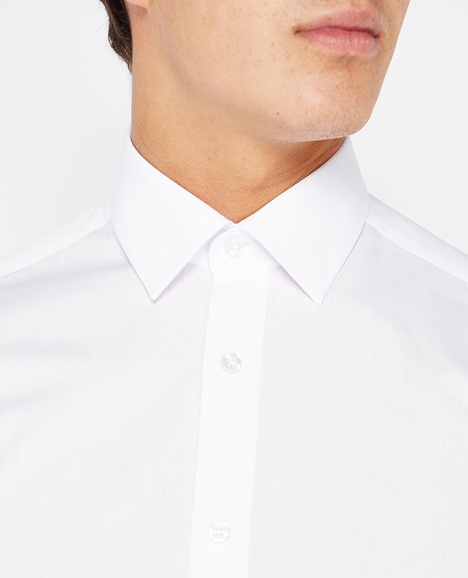 Tapered Fit Cotton-Blend Shirt.
