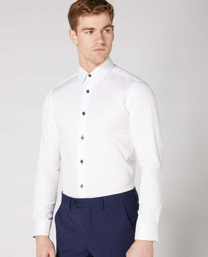 Slim Fit Cotton-Blend Shirt