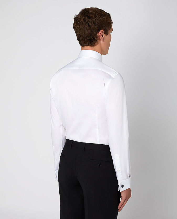Tapered Fit Cotton Evening Shirt
