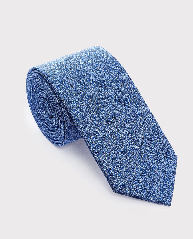 Floral Microfibre Tie