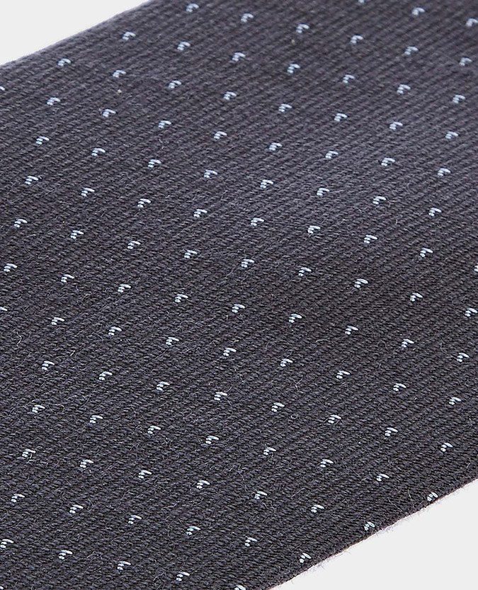 Wool-Silk Spotted Tie