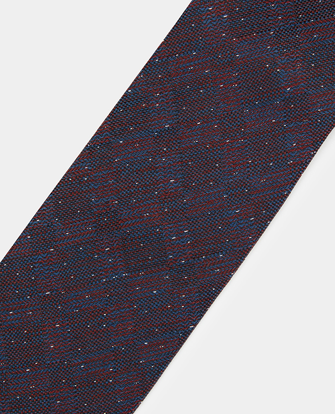 Geometric Pure Silk Narrow Tie