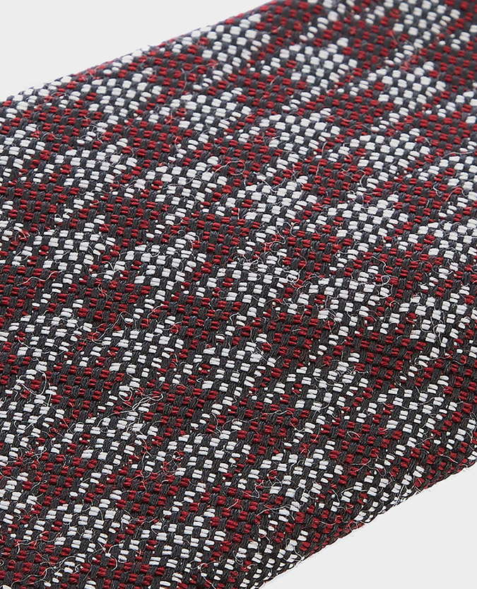 Wool-Silk Houndstooth Tie