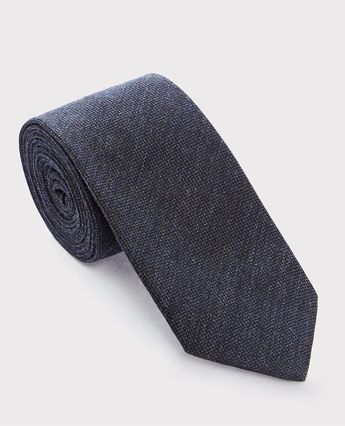 Cotton-Silk Melange Tie