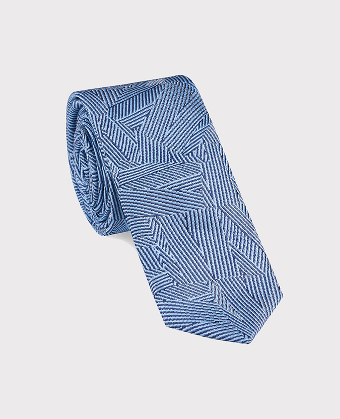 Pure Silk Geometric Tie