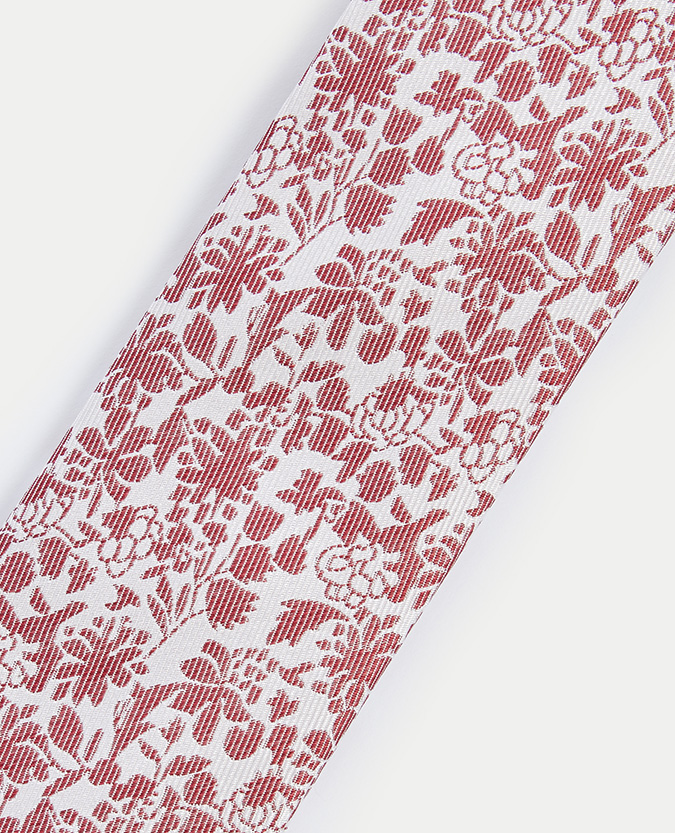 Floral Pure Silk Narrow Tie