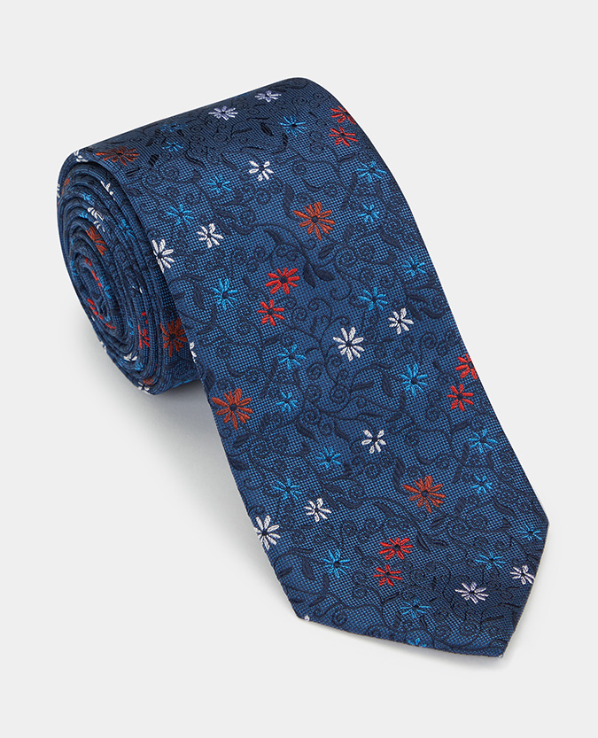 Pure Silk Floral Tie