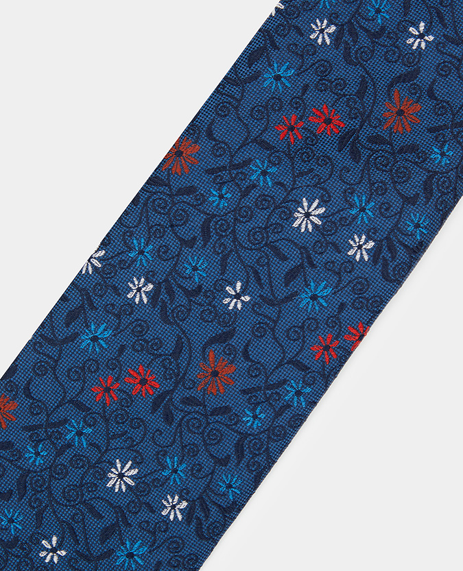 Pure Silk Floral Tie