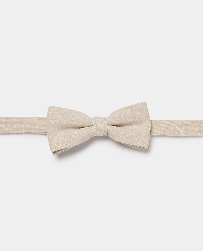 Linen-Blend Bow Tie