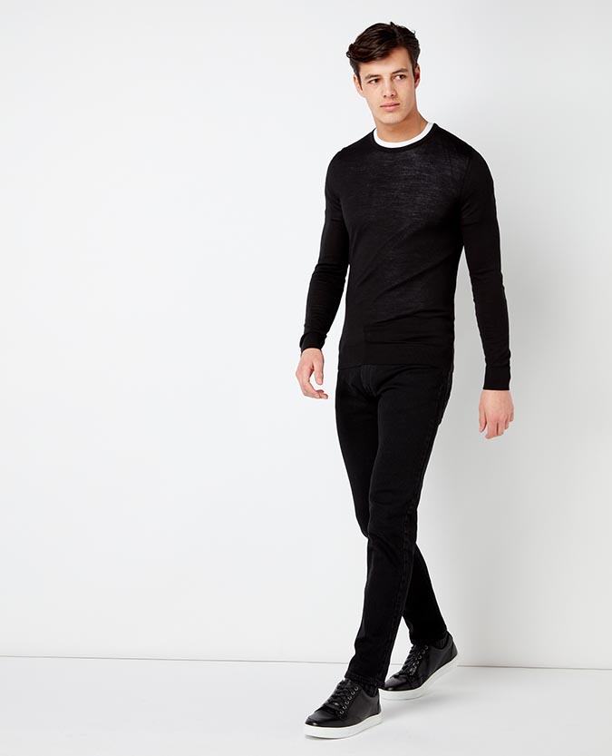 Slim Fit Merino Wool-Blend Sweater