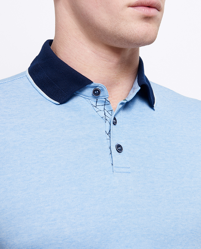 Tapered Fit Cotton-Stretch Pique Polo Shirt