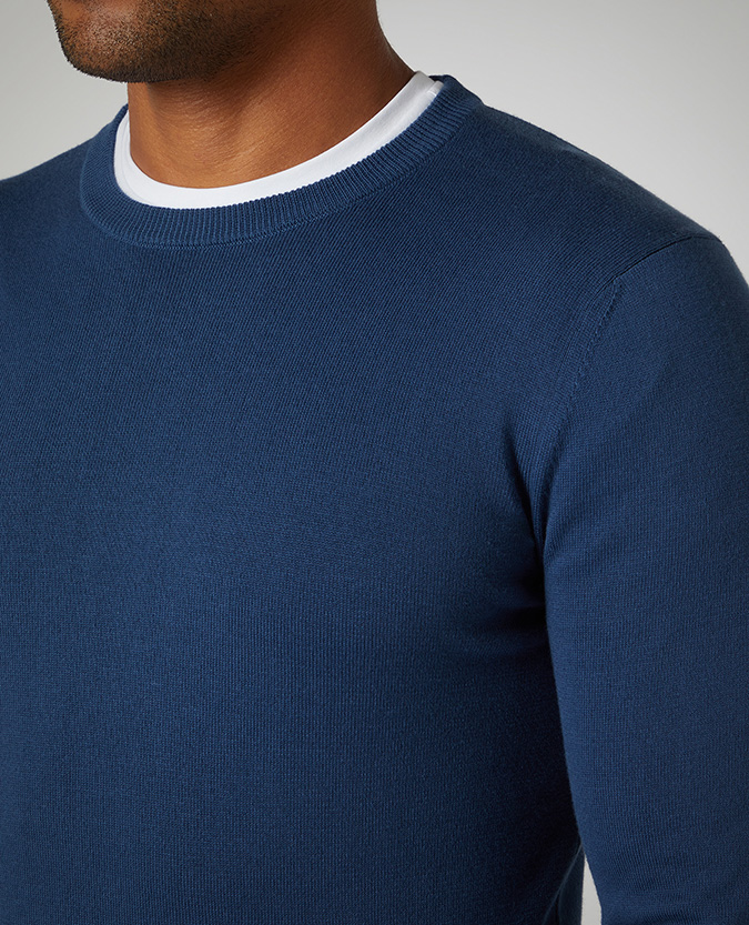Slim Fit Cotton-Blend Sweater