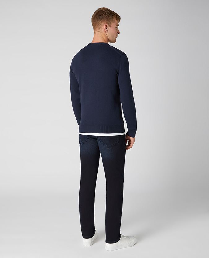 Slim Fit Cotton-Rich Sweater