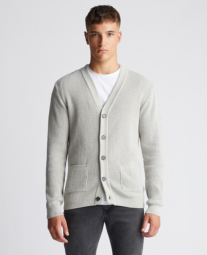 Tapered Fit Cotton Cardigan