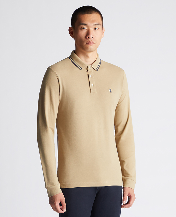 Slim Fit Cotton-Stretch Pique Polo Shirt