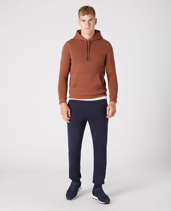 Tapered Fit Cotton-Blend Hoodie