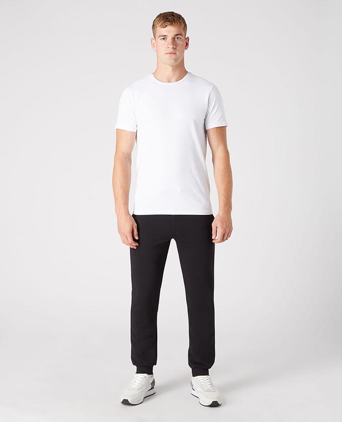 Tapered Fit Cotton-Blend Jogger Bottoms