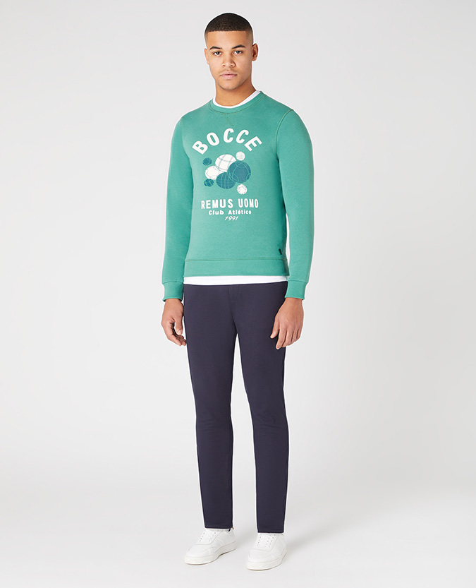 Tapered Cotton-Blend Sweatshirt