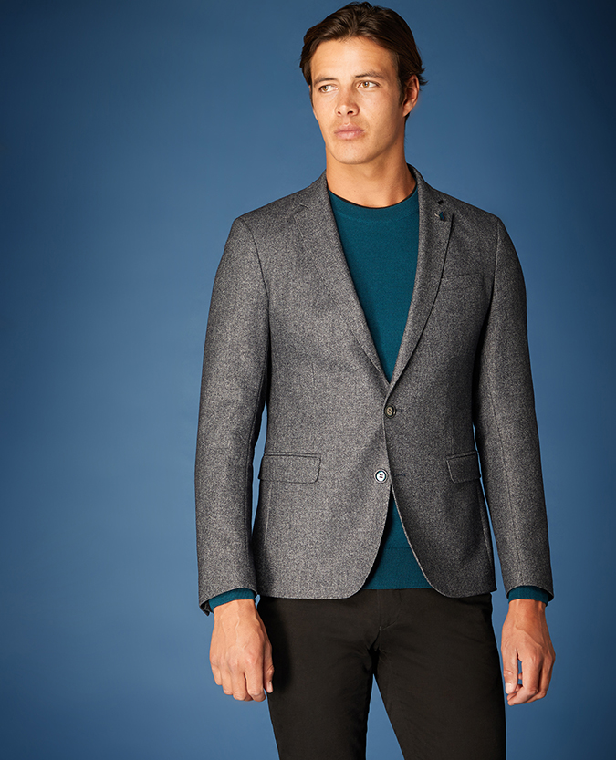 Slim Fit Wool-Rich Casual Suit Jacket