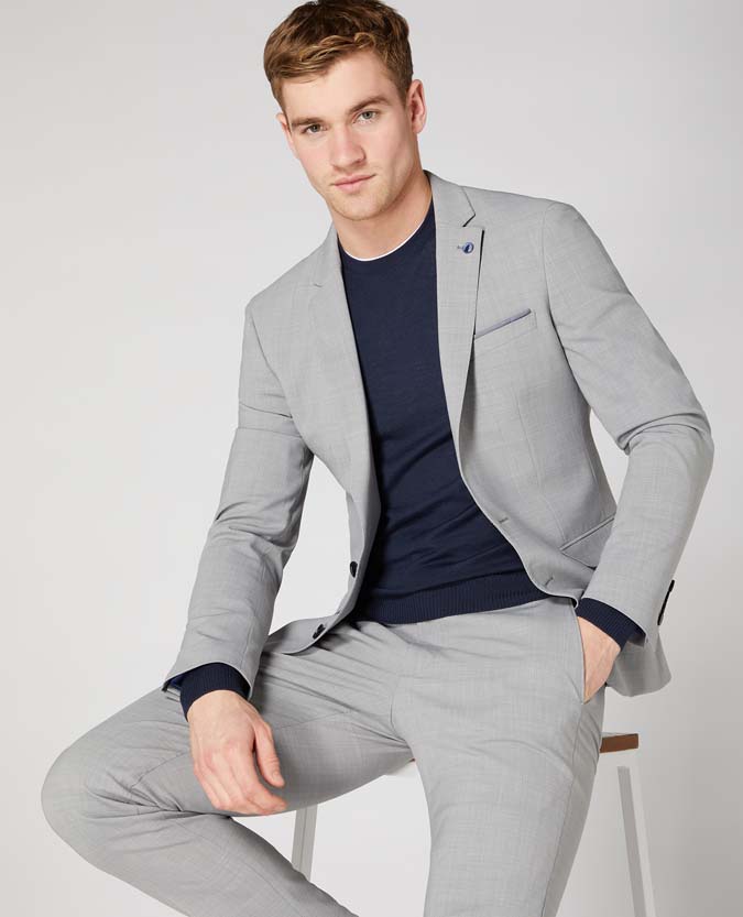 Slim Fit Wool-Blend Hyper Stretch Suit