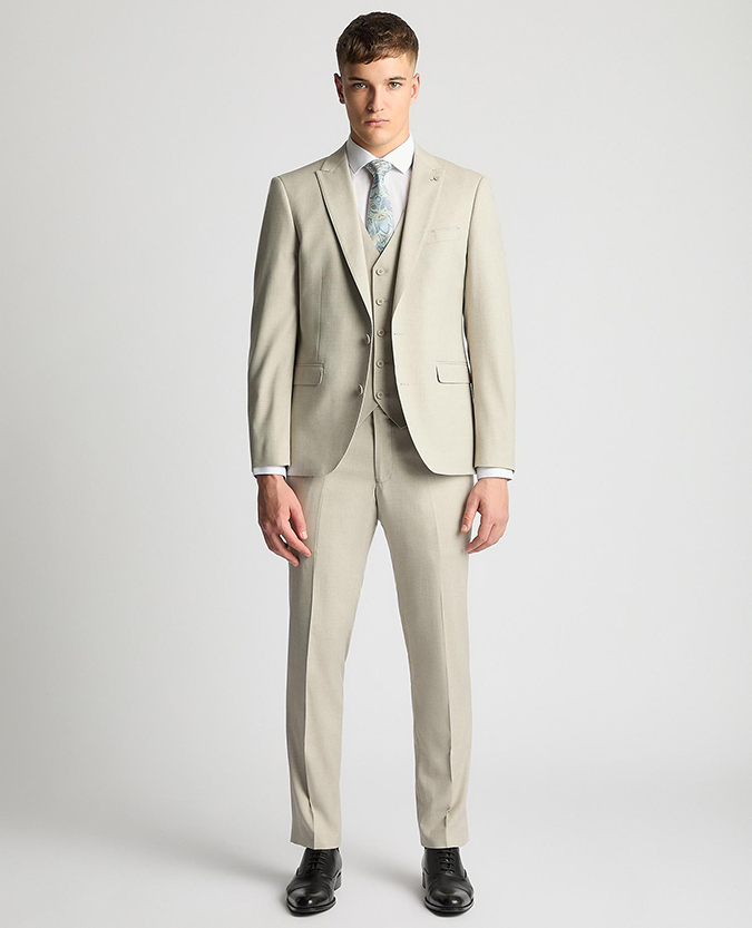 Tapered Fit Stretch Suit Jacket