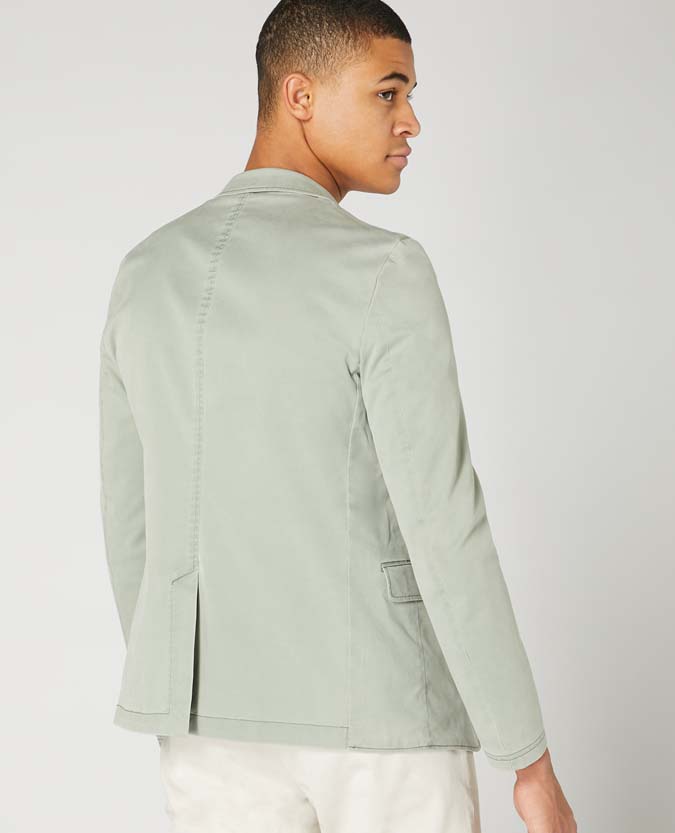 Slim Fit Tencel-Cotton Stretch Jacket