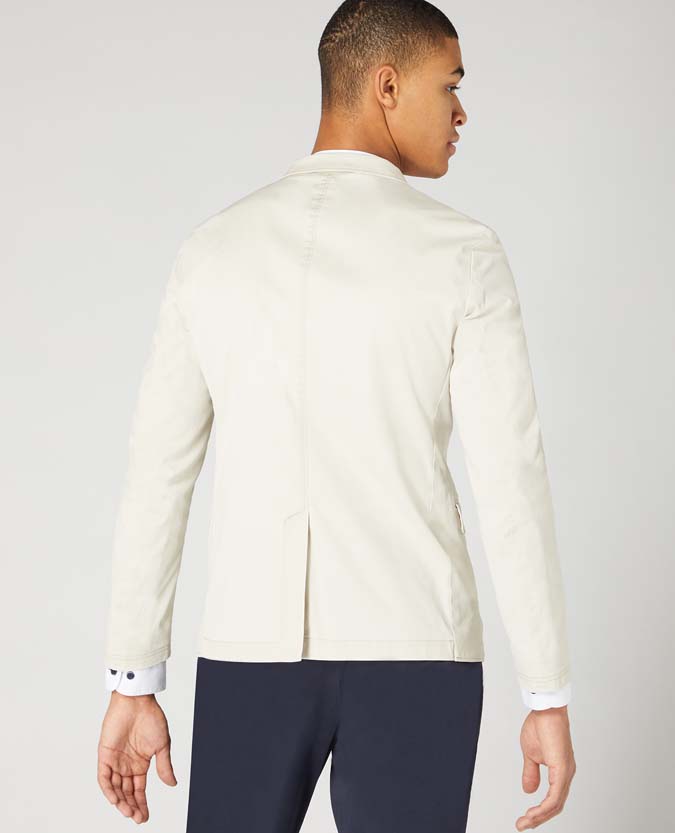 Slim Fit Tencel-Cotton Stretch Jacket