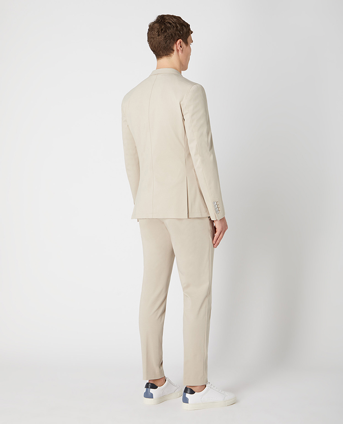 Slim Fit Cotton-Blend Stretch Jacket