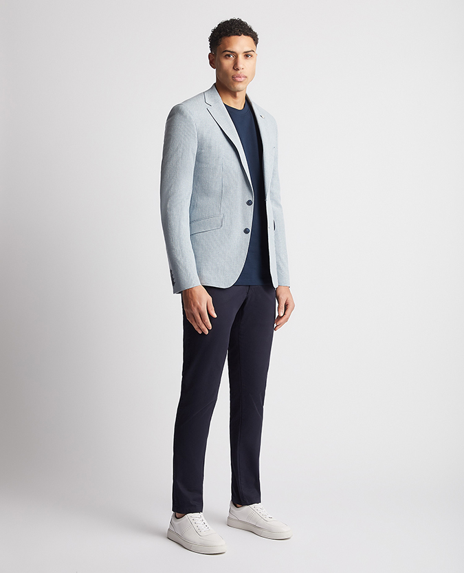 Tapered Fit Cotton-Stretch Jacket