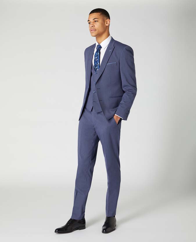 Slim Fit 3 Piece Stretch Suit