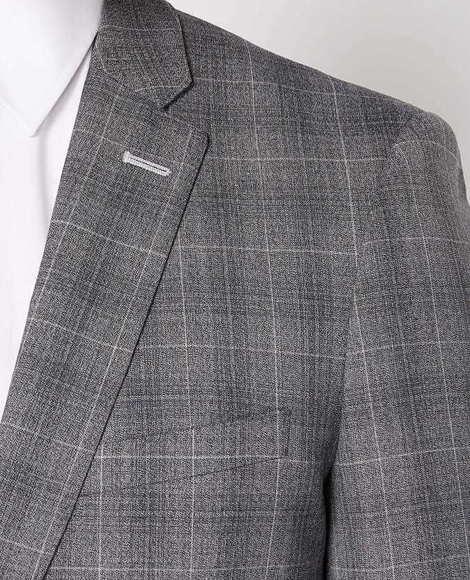 X-Slim Fit Checked Wool-Rich Mix and Match Suit