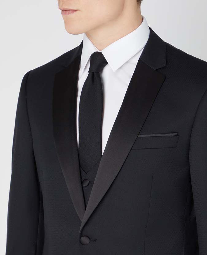 Tapered Wool-Rich Mix And Match Dinner Suit