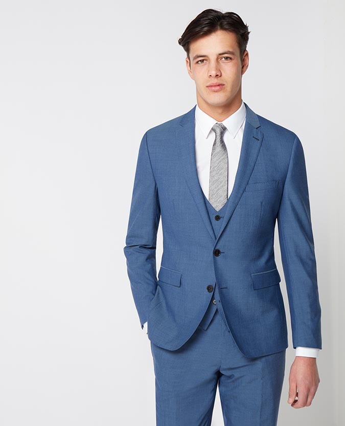 Slim Fit Wool-Rich Mix and Match Performance Suit