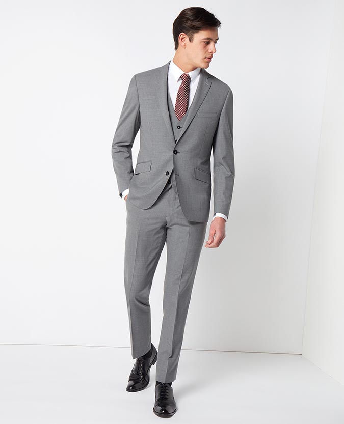 Tapered Fit Wool-Rich Mix and Match Performance Suit
