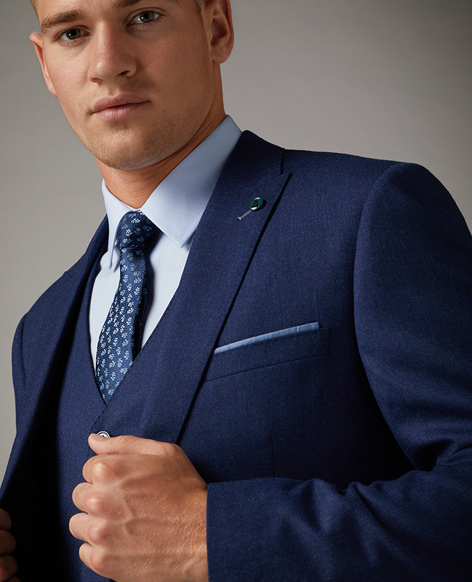 Tapered Fit Wool Rich Mix and Match Suit
