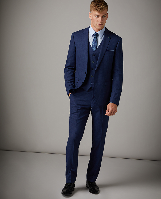 Tapered Fit Wool Rich Mix and Match Suit