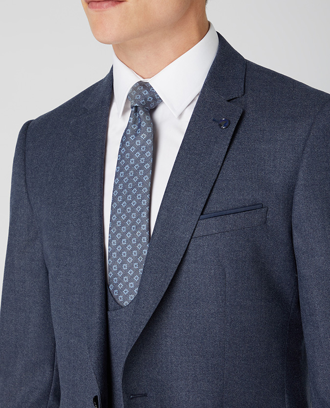 X-slim fit wool rich mix and match suit jacket