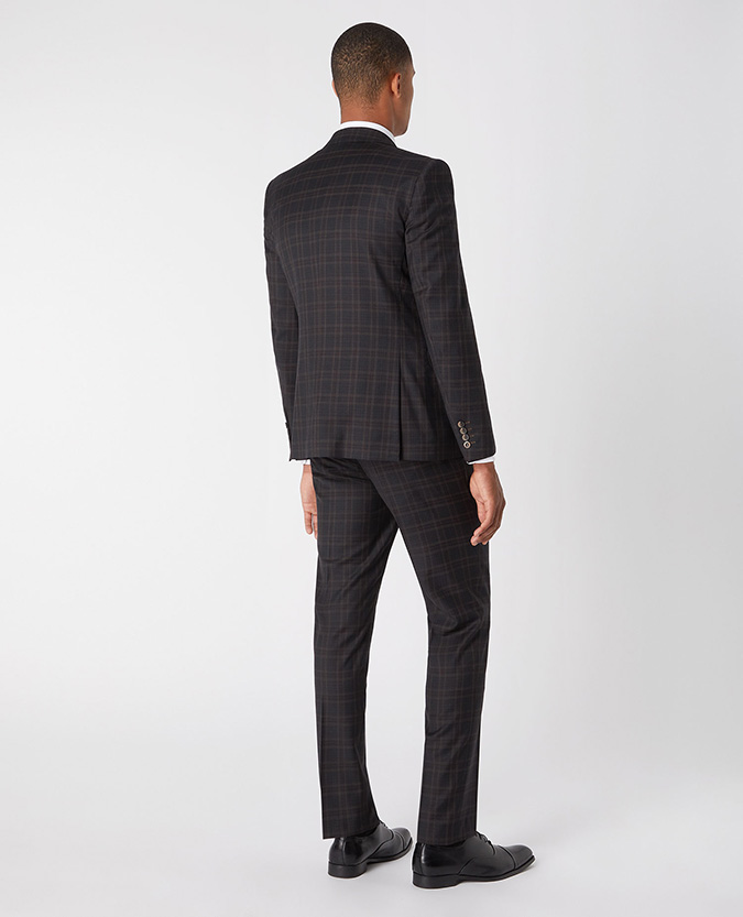 X-Slim Fit Checked Wool-Rich Stretch Mix and Match Suit