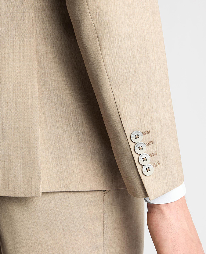 Tapered Fit Wool-Stretch Mix and Match Suit Jacket