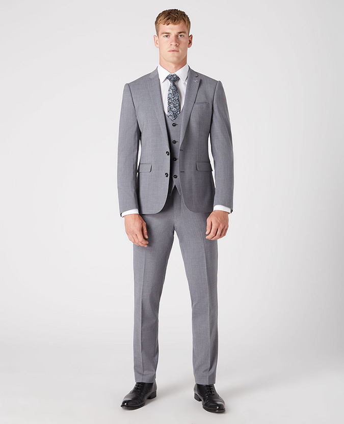 Slim Fit Wool Blend Stretch Mix and Match Suit Jacket