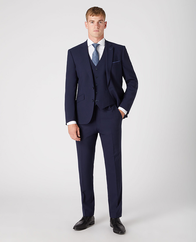 Tapered Fit Wool-Rich Stretch Mix And Match Suit