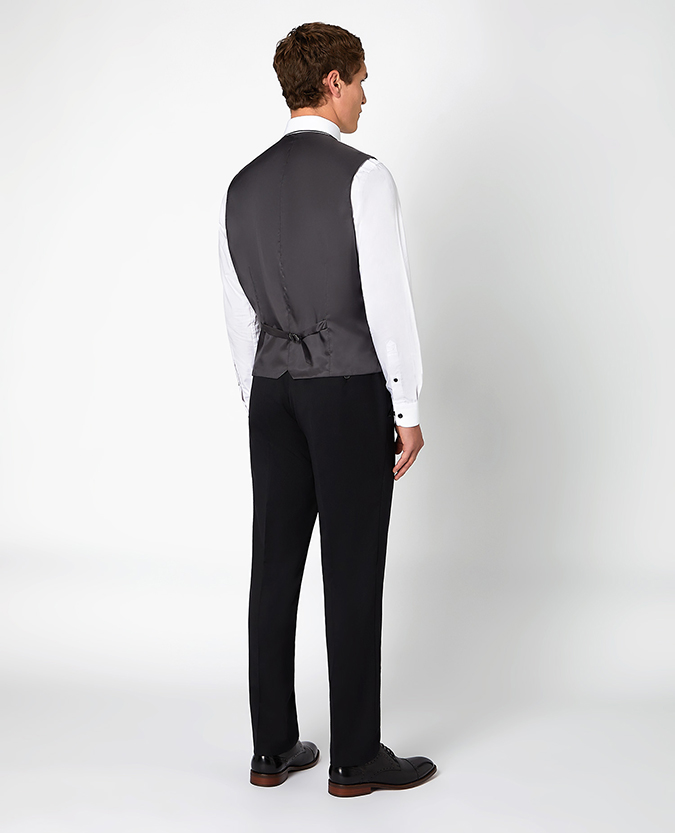 Tapered Fit Wool-Blend Stretch Mix and Match Suit Waistcoat