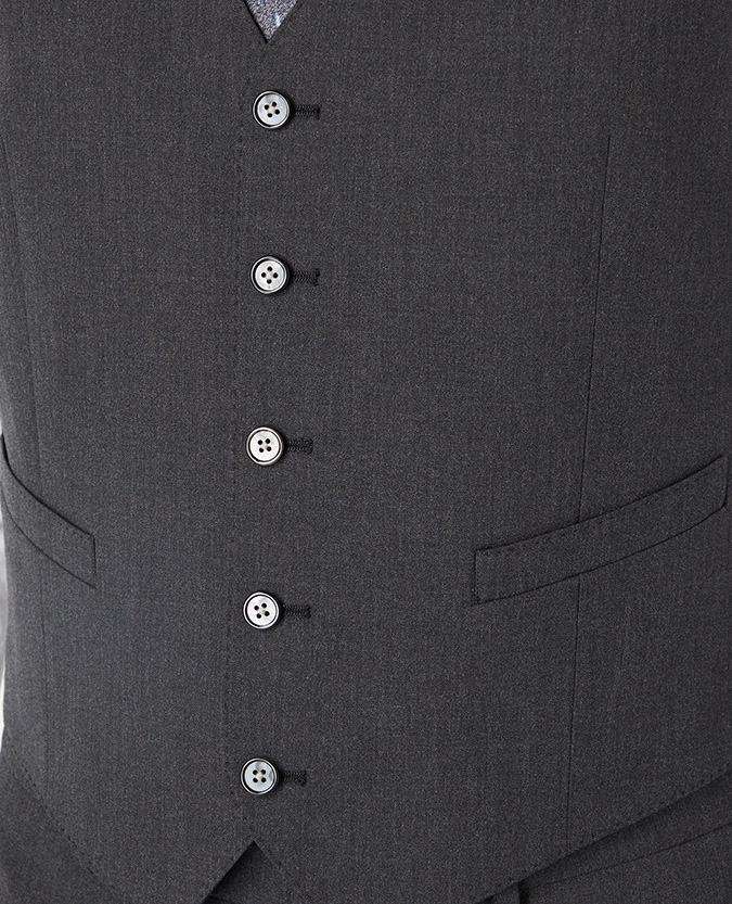 Tapered Fit Polyviscose Stretch Waistcoat