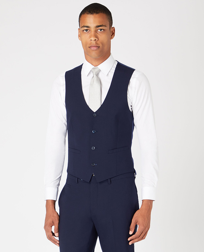 Slim Fit Wool-Rich Mix and Match Waistcoat